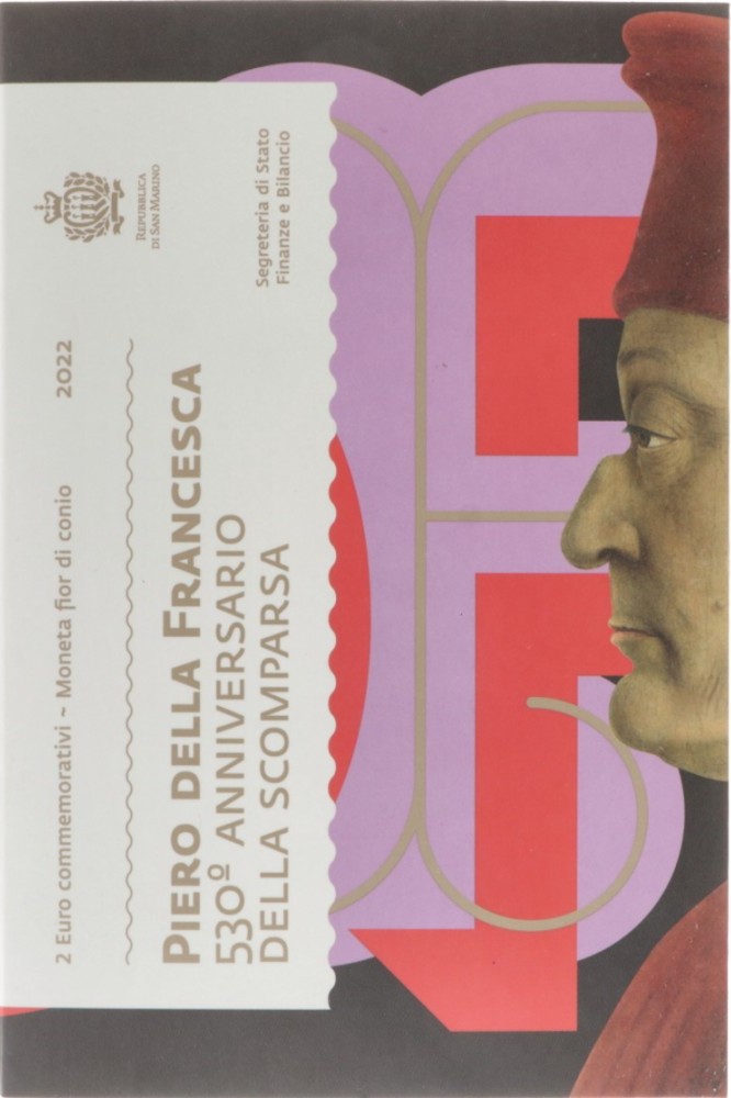 2 euros conmemorativa 530º aniversario de la muerte de Piero Della Francesca